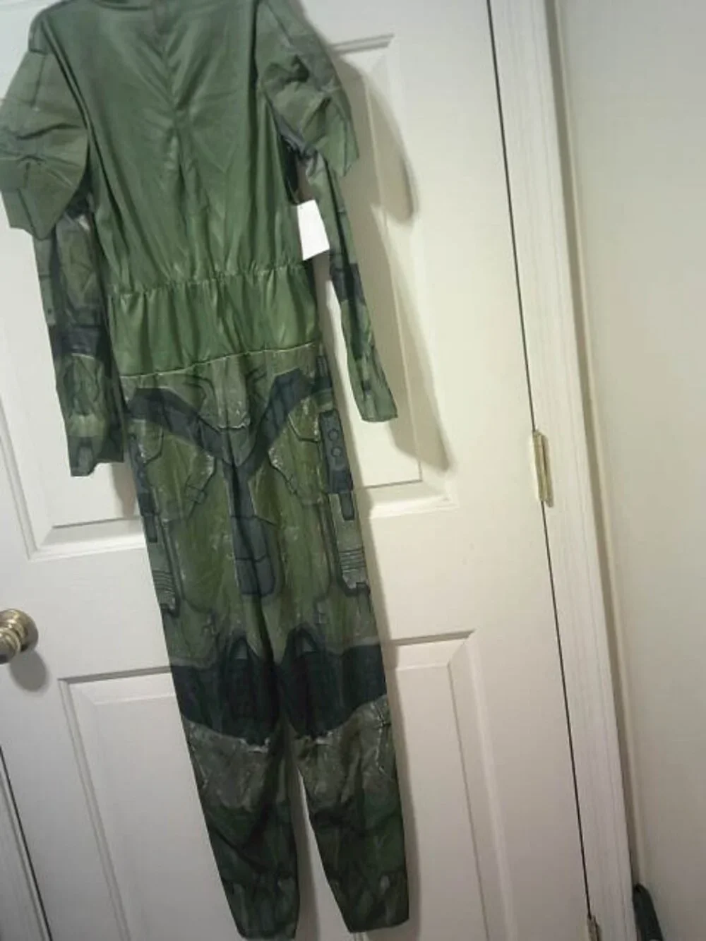 NEW DISGUISE BOYS SIZE L 10-12 HALO MASTER CHIEF HALLOWEEN COSTUME JUMPSUIT 👦